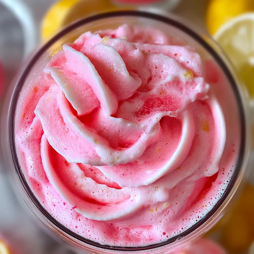 Refreshing Whipped Pink Lemonade Delight with Summer Berry Infusion - secondary view